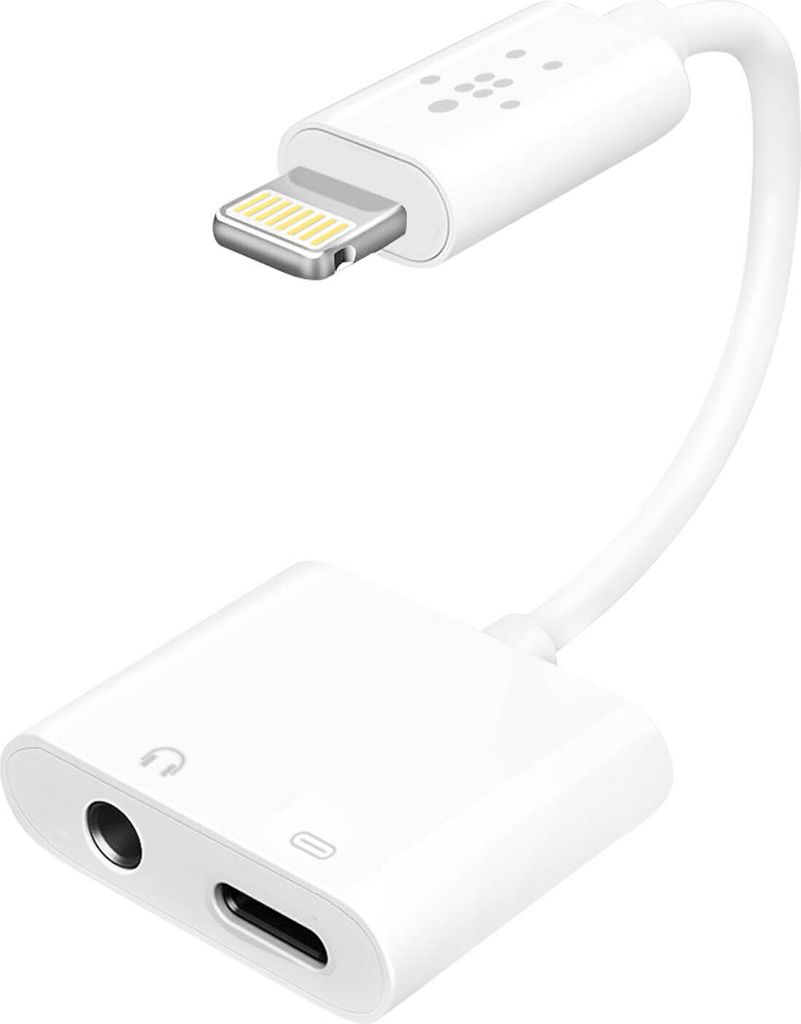 Belkin 3.5 MM AUDIO+CHARGE 4in Wht Zdjęcie produktu 