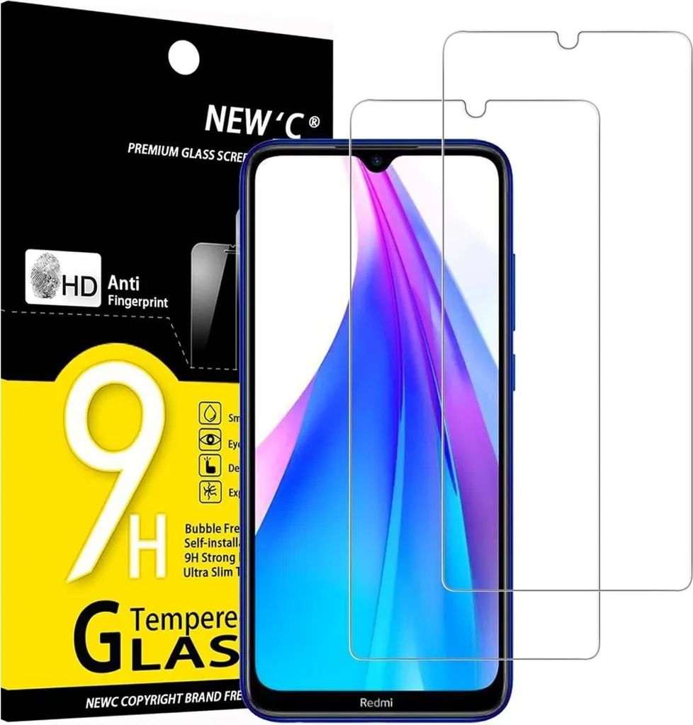Vetro di protezione per Xiaomi Redmi Note 8T 2-pack 9H durezza ultra chiaro