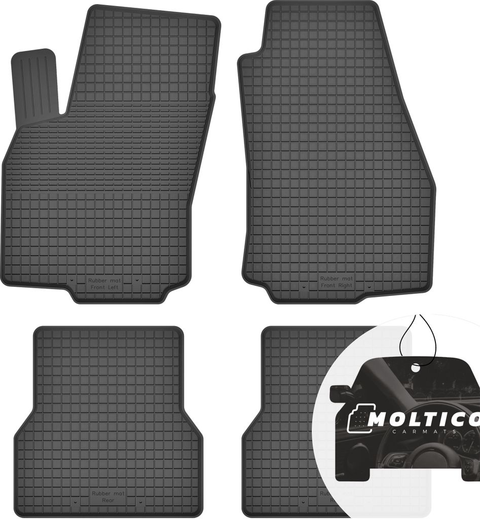 Gummimatten mit Rand Auto Fußmatten Gummi Automatten Passgenau 4-teilig Set - passend für Ford Mondeo MK2 1996-2001