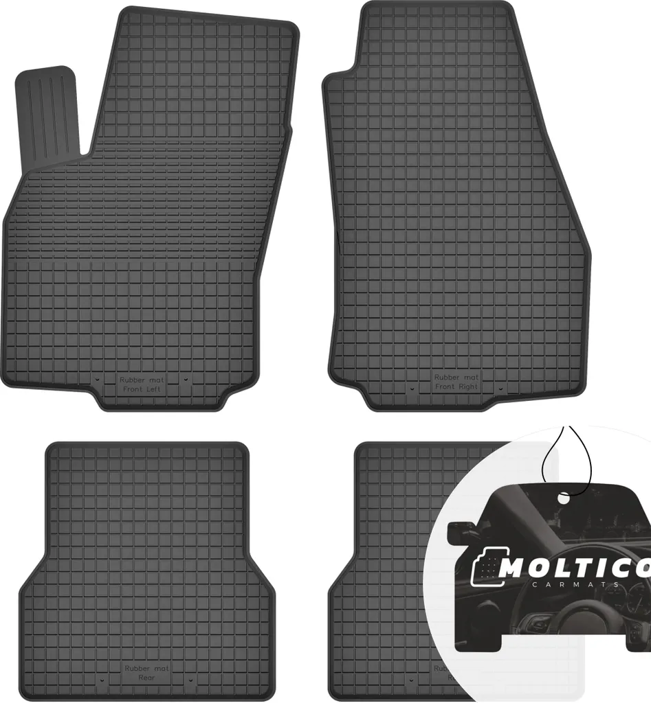 Offerta Tappetini Gomma Volvo S80 98-06 - Set 4 Pezzi Bordo Alto