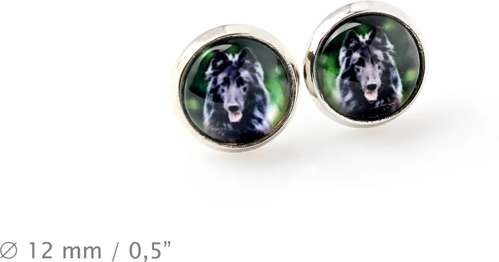 Set Collana Orecchini Pastore Belga Art-Dog - Personalizzabile con Foto
