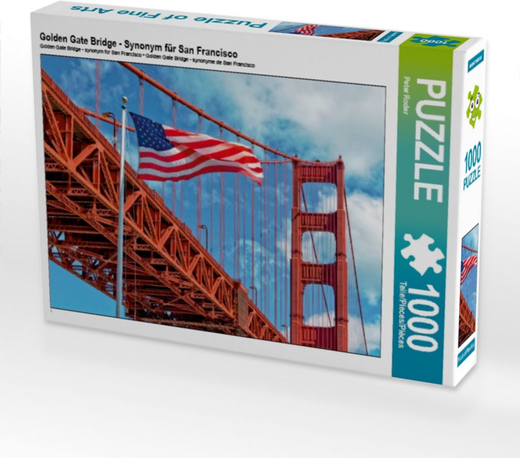 CALVENDO Puzzle Golden Gate Bridge - Synonym für San Francisco 1000 Teile Puzzle quer | 1000 Teile Lege-Größe 64x48cm Foto-Puzzle für glücklic...