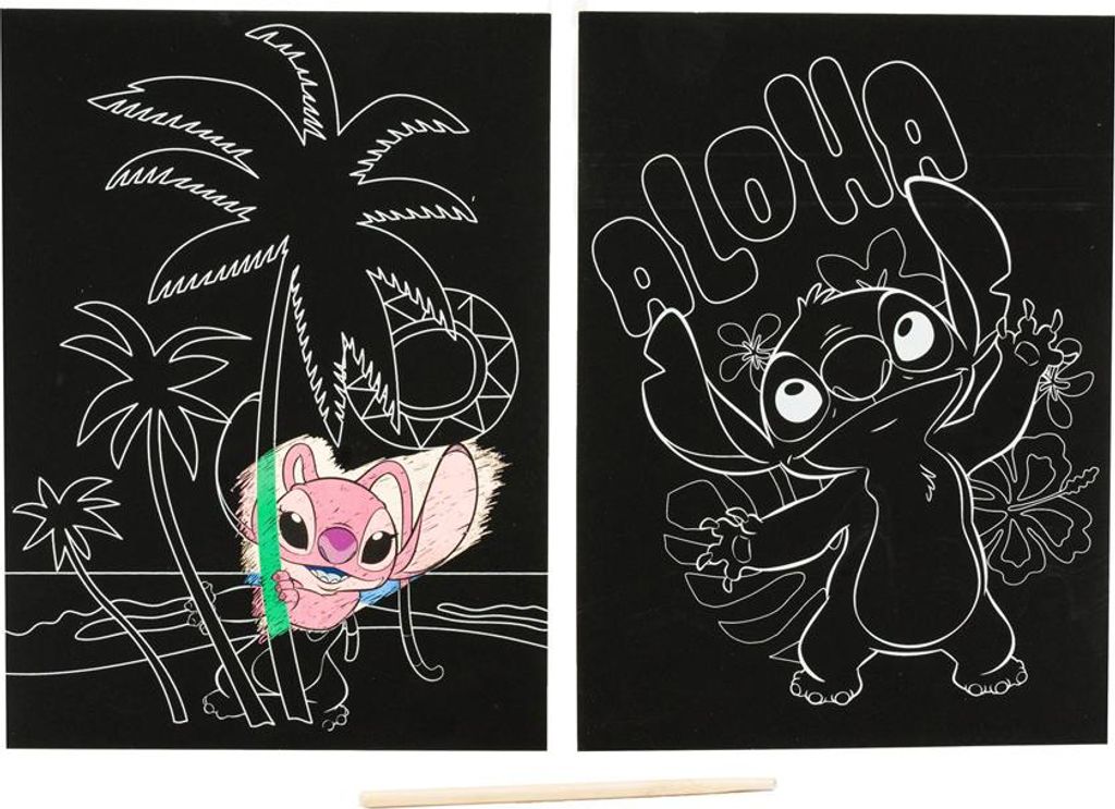 Canenco Stitch Scratch Art 26x19,5cm 2 Stück | 6 Stück