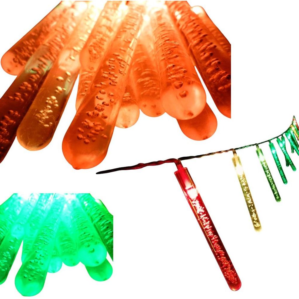 LED Lichterkette BUBBLE 15 flammig batteriebetrieben Weihnachtsbeleuchtung : Farbwechselnd