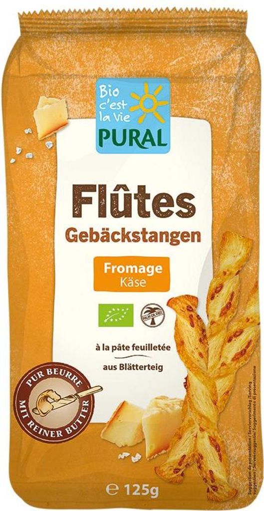 PALUSZKI Z CIASTA FRANCUSKIEGO Z SEREM BIO 125 g - PURAL