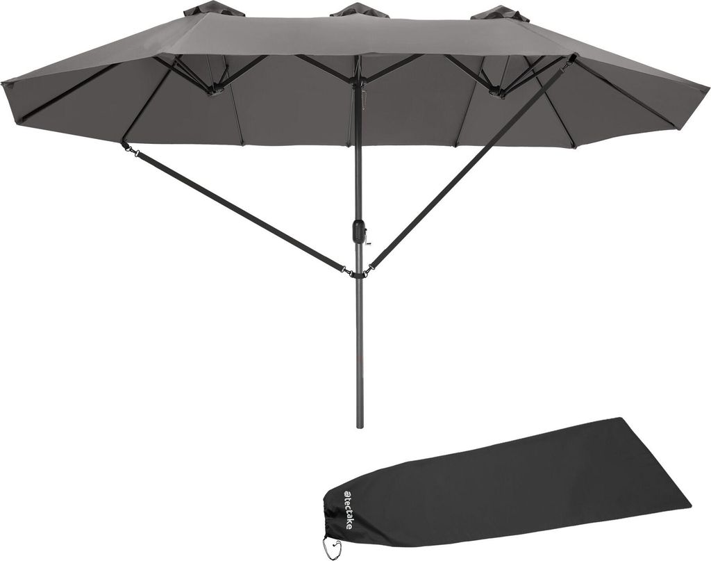 tectake Sonnenschirm Silia 460 x 270 cm