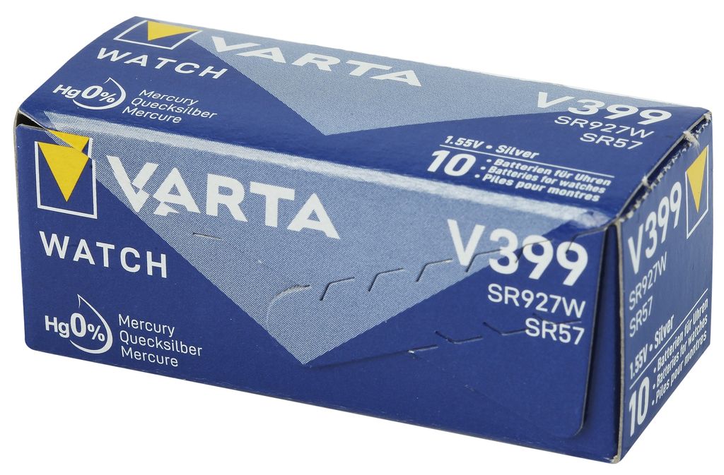 Varta -V399, Einwegbatterie, SR57, Siler-Oxid (S), 1,55 V, Produktbild 