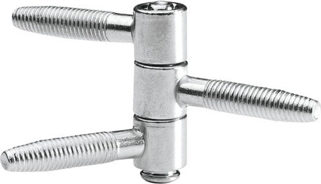 Einbohrband 3-teilig, H 38 x Ø 13 mm, verzinkt, 2 Stück Produktbild 