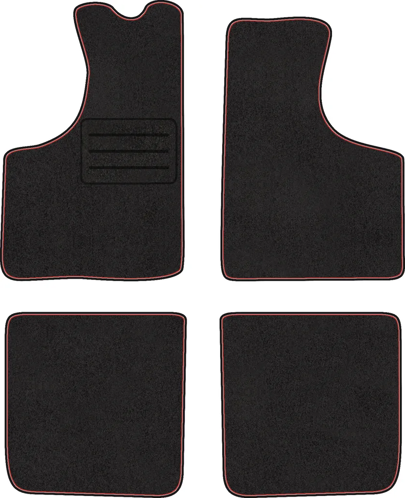 Motolux Set Tappetini Anteriori In Velluto Per Skoda Superb II (2008-2015) - Su Misura 2 Pezzi Con Rinforzo Saldato - 4