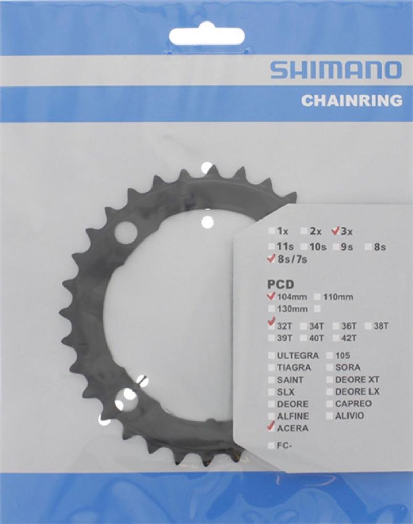 Shimano Y1KN98030 Acera FC-M361 BCD 104 32 Zähne schwarz Produktbild 