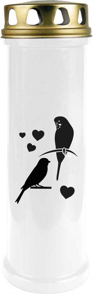 Grabkerze Gedenkkerze "Haustier" (40 bis 170 Stunden Brenndauer), mit vers. Motiv