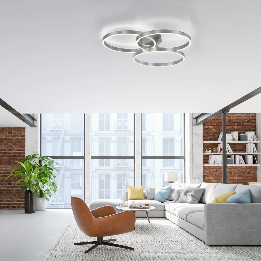 Plafonnier LED pour Grand Salon et Bureau Éclairage Variable 5000 lm