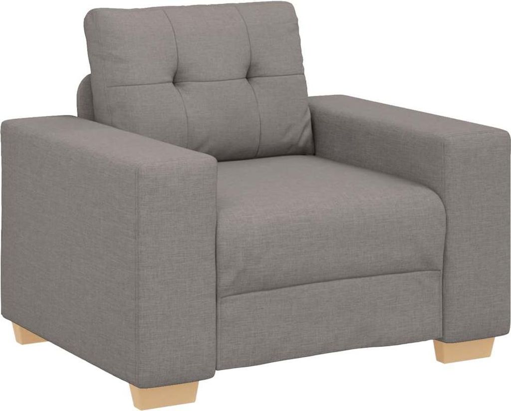 vidaXL Sofasessel Taupe 100x78x80 cm Stoff
