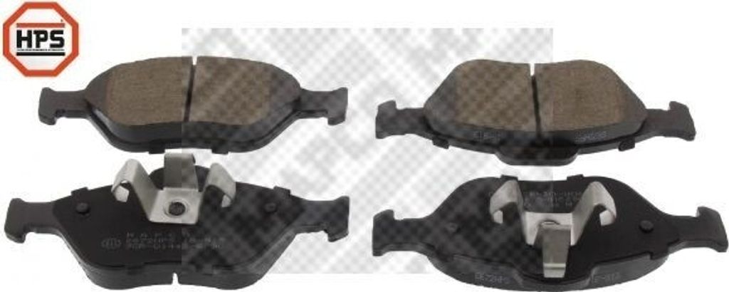 MAPCO Bremsbeläge Satz Vorne für FORD Fiesta Mk5 Schrägheck (JH1, JD1, JH3, JD3) 6672HPS