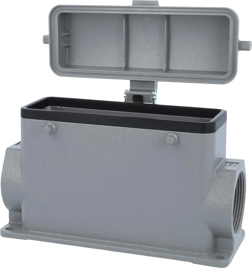 Harting Han 24B Base Alta 2xPG29 IP65 | Protezione Cavo e Cappuccio