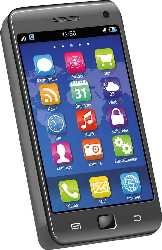 Heidel Smartphone Metalldose mit Mini Tafel Produktbild 