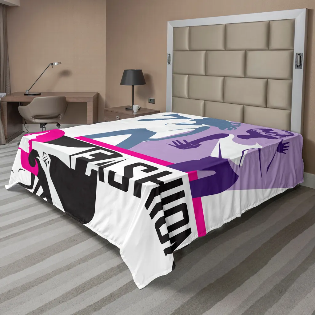 Drap de Lit Supérieur Style Moderne Art Thématique 1 Pièce 244x205cm