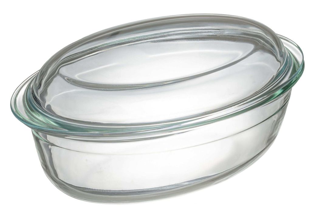 Sareva Auflaufform mit Deckel - Hitzebeständiges Glas - Produktbild 
