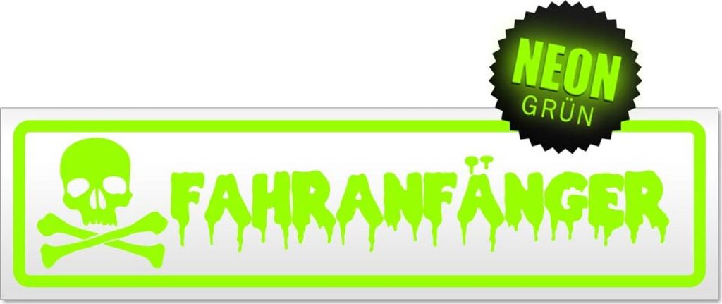 Fahranfänger Totenkopf Magnetschild Schild magnetisch