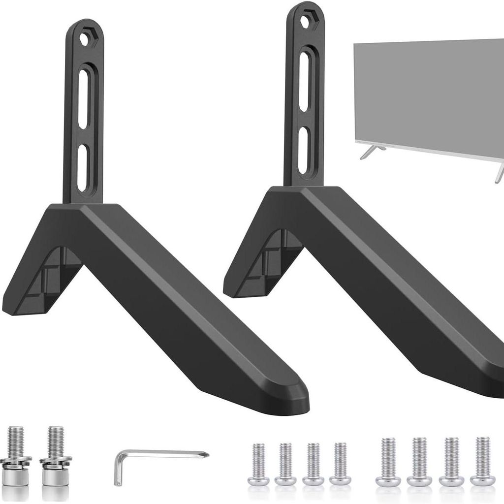 Universeller TV Standfuß, Tischhalterung, Aluminium Basis, für 32-70 Zoll Fernseher, stabil, rutschfest, einfache Montage