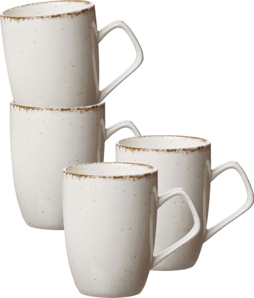 Ritzenhoff & Breker Casa Henkelbecher 380 ml 4er Set beige