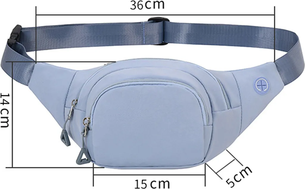 Recensione e Vendita INF Borsa da Cintura Impermeabile Nero Outdoor - 3