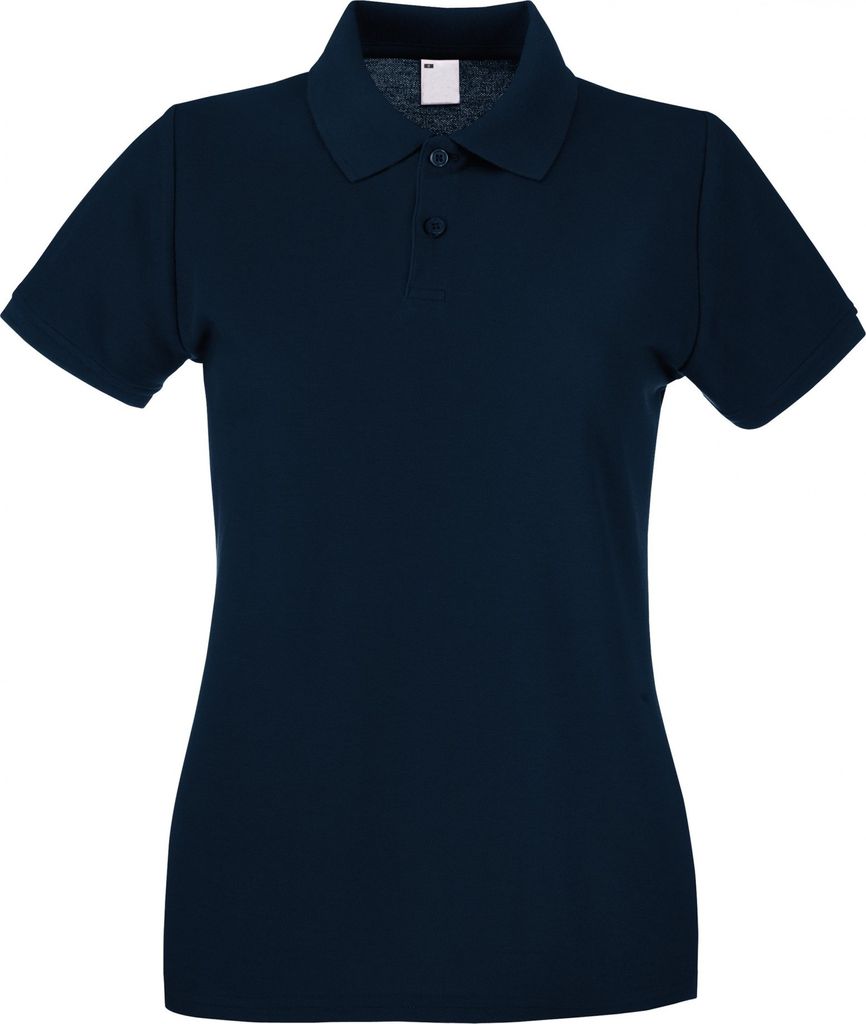 Fruit of the Loom - Poloshirt für Damen kurzärmlig BC3906 (S) (Mitternachtsblau)