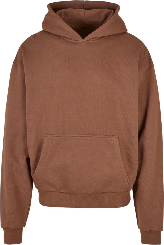 Build Your Brand BY162 | Ultra Heavy Baumwolle Box Herren Hoody - Kapuzenpullover - Farbe: Bark - Größe: 4XL