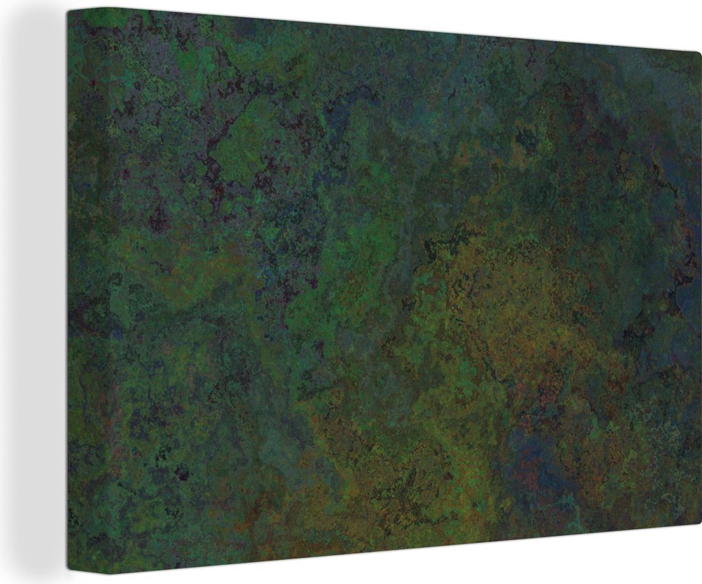 OneMillionCanvasses - Leinwandbilder - 140x90 cm, Schiefer - Rost - Vintage, Wandbilder Kunstdruck Wanddekoration - Foto auf Leinwand - Gemälde ...