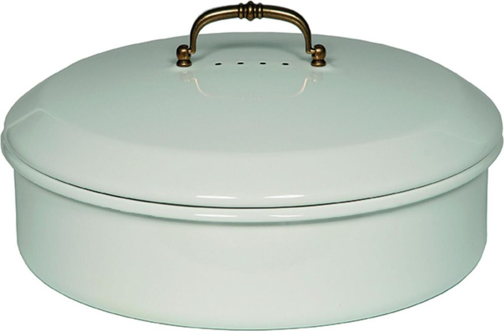 RIESS 0590-033 Brotdose mit Deckel 36 cm, weiß, Emaille / Produktbild 