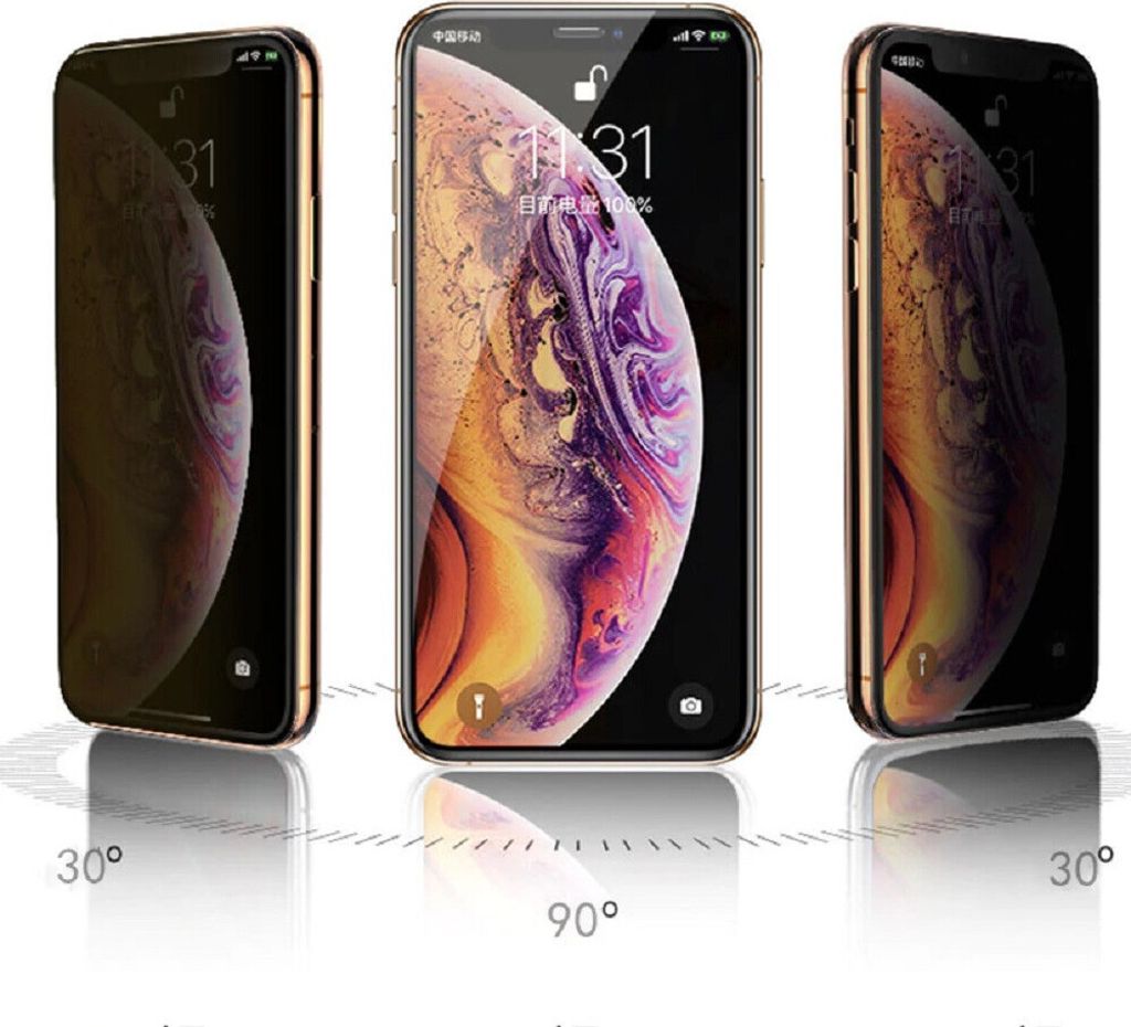 1x 9H Panzerglas für iPhone 12 Mini ANTI-SPY Privacy Panzerfolie Displayschutz Hartglas Schutzfolie Blick Schutz