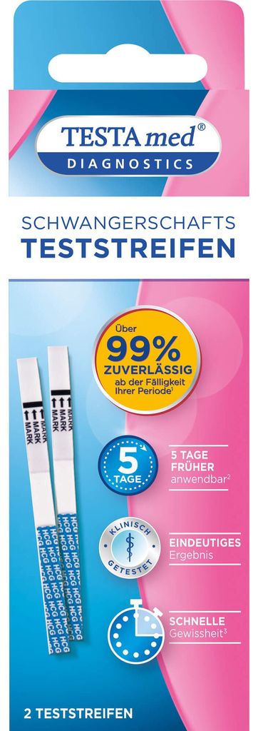 TESTAmed Schwangerschaftstest 2er  (2 St) Produktbild 