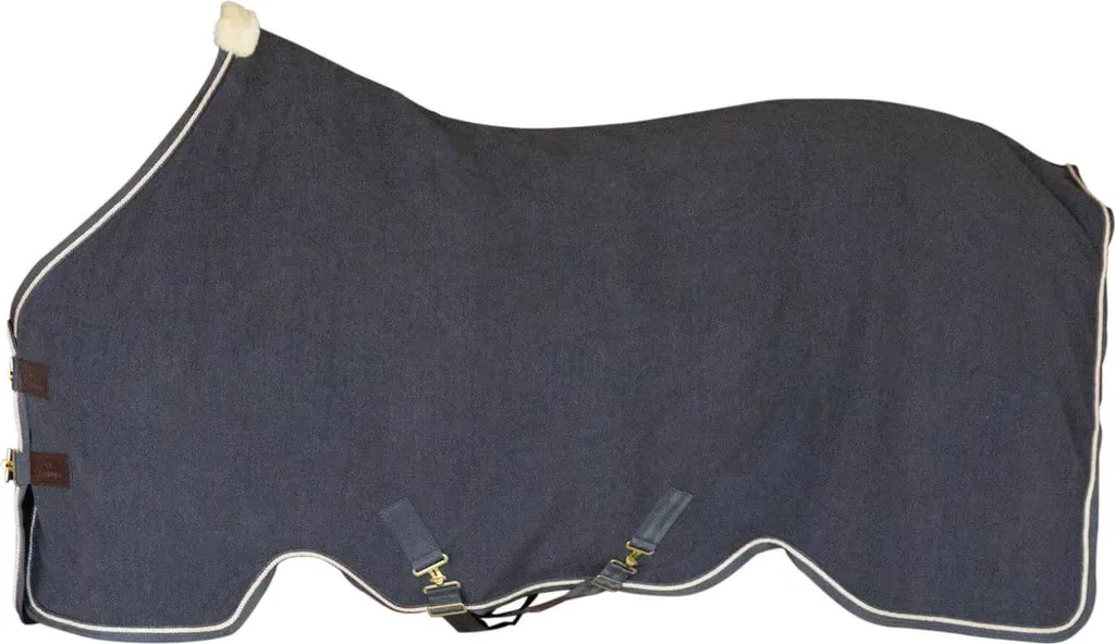 Kentucky Horsewear Sweat Rug Tappeto di lana vegano in pile grigio 6'3 (140 cm)
