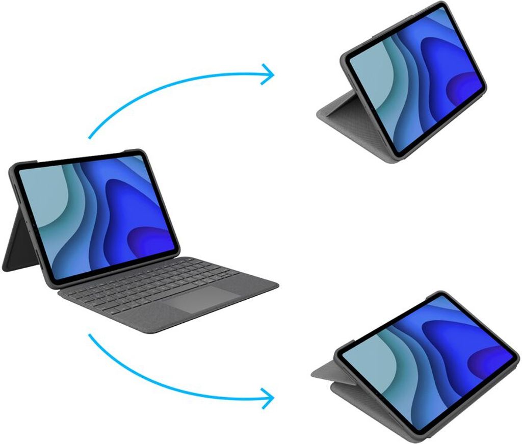 Logitech Folio Touch graphite für iPad Pro 11  (1. und 2. Produktbild 17