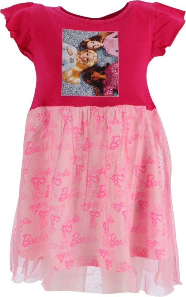 Barbie Kinderkleid Pink Mädchen Kindermode Kleid 3 Jahre
