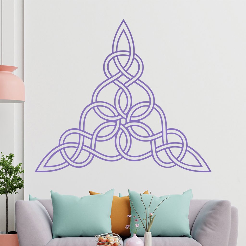 keltischer Knoten - Knotenmuster Wandtattoo in 6 Größen - Wandaufkleber Wall Sticker - Dekoration, Küche, Wohnzimmer, Schlafzimmer, Badezimmer