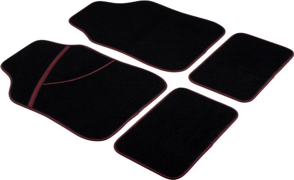 All Ride Autoteppiche universal 4er Set - 66 x 44 cm / 28 x 42 cm - Schwarz
