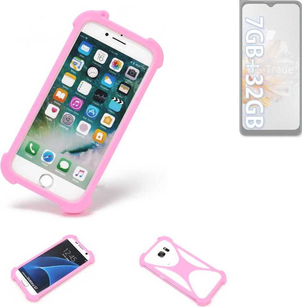 K-S-Trade Handy Hülle kompatibel mit Blackview Oscal C30 Schutz Hülle Bumper Silikon Schutz Hülle Cover Case Silikoncase Silikonbumper TPU Softcase