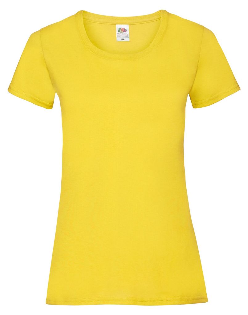 Fruit of the Loom - "Valueweight" T-Shirt für Damen FK3173 (L) (Gelb)