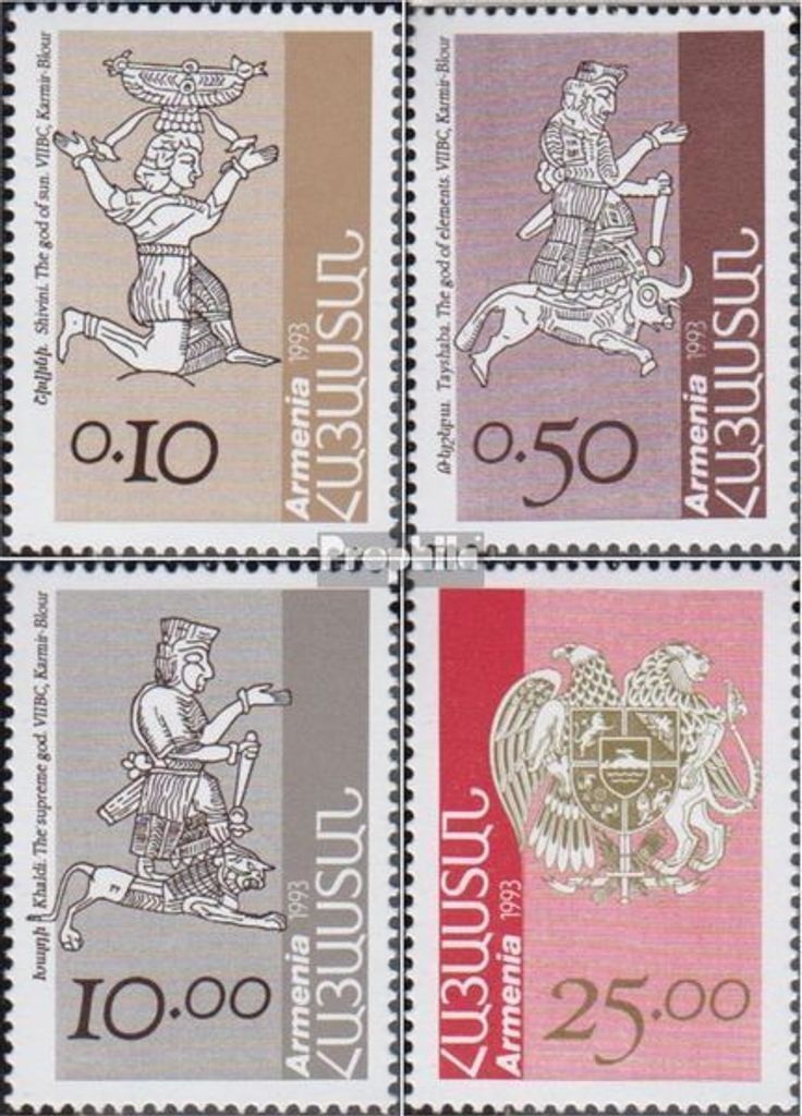 Briefmarken Armenien 1994 Mi 227-230 (kompl.Ausg.) postfrisch Archäologie