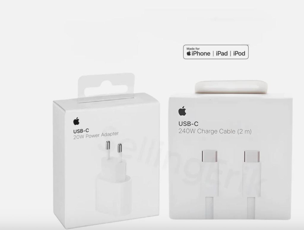 Zasilacz Apple 20 W USB-C (zasilacz) + kabel ładujący Apple Zdjęcie produktu 