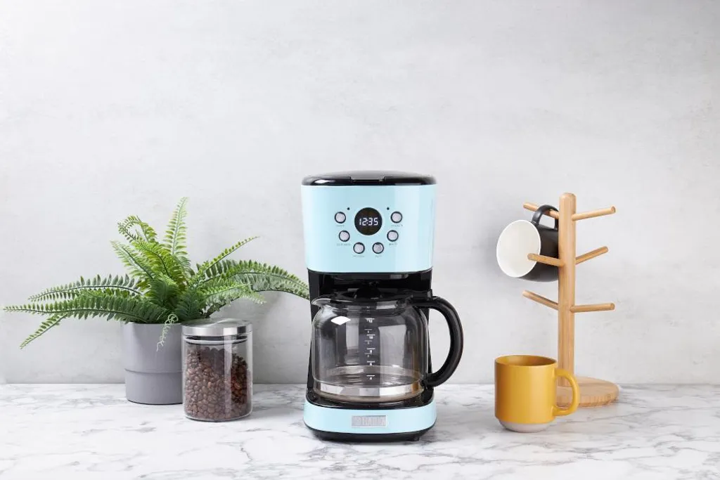 Cafetière filtre Haden Turquoise 1,8L - Machine à café programmable