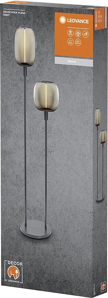 LEDVANCE LED Standleuchte DECOR STICK FLOOR 2XE27 DG 351651 Produktbild 