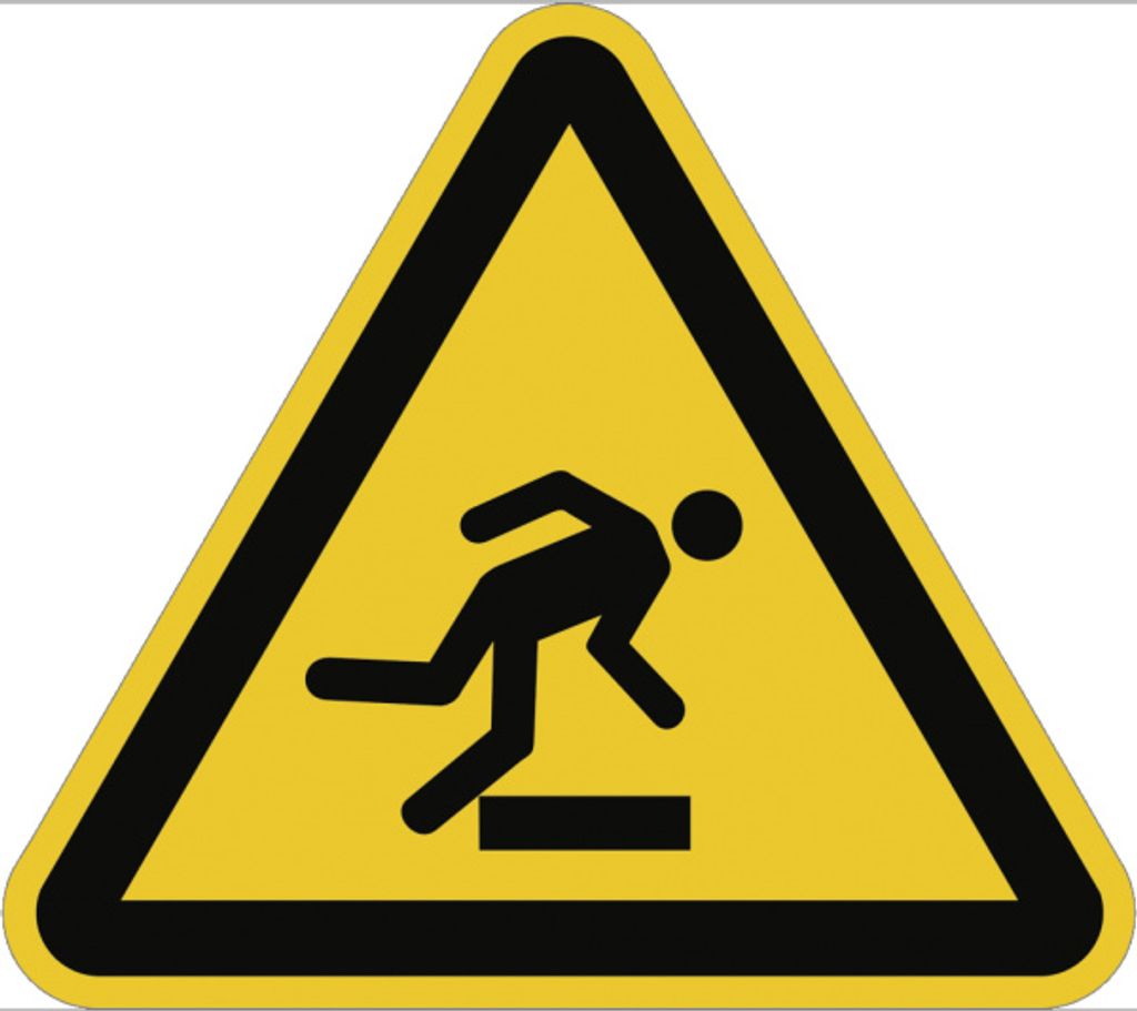 Dreifke Warnung vor Hindernissen am Boden ISO 7010, Folie, 300 mm SL