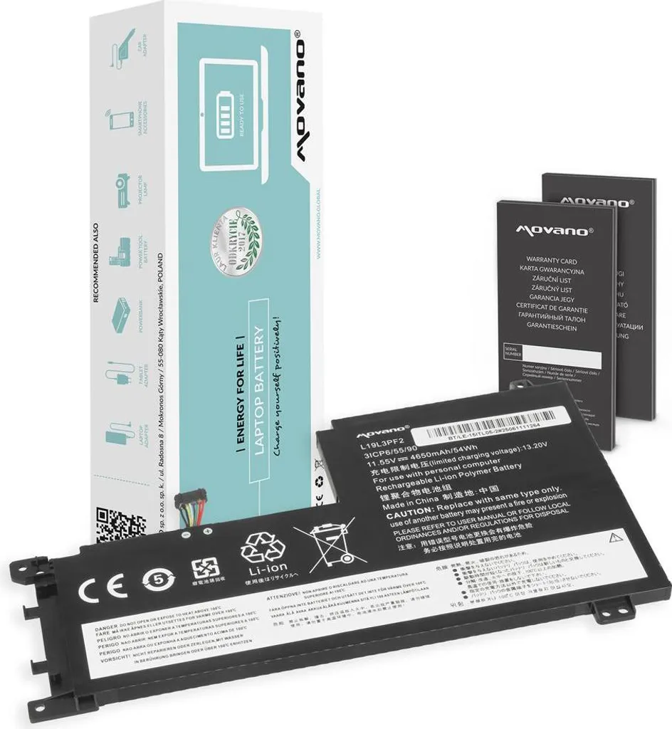 Batterie de rechange pour ordinateur portable Lenovo IdeaPad 15" L19L3PF2