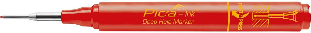 Marker do głębokich otworów Pica-Ink, czerwony | Zdjęcie produktu 