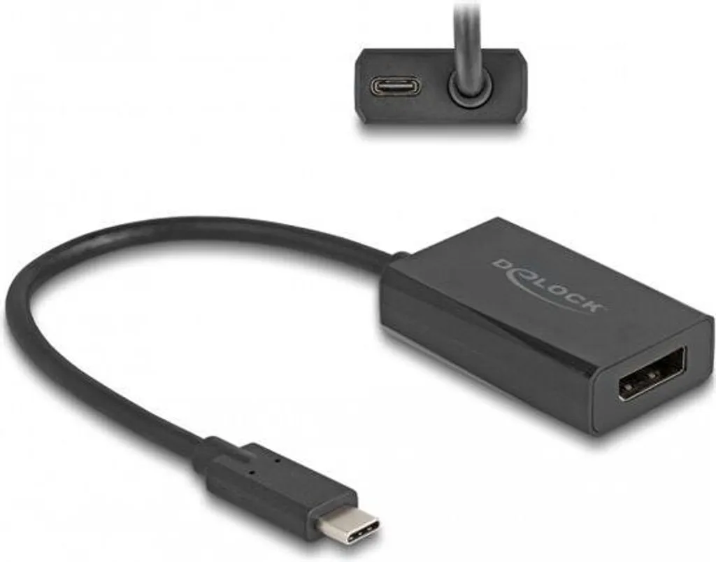 Adaptateur USB Type-C vers DisplayPort 4K UHD Delock avec Flux Audio HD