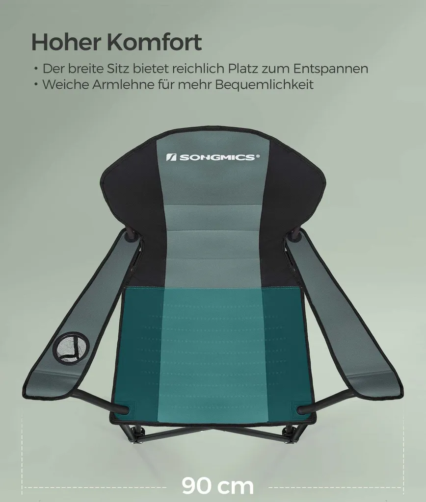 Siège pliable de camping Rootz portable et léger pour vos loisirs - 5