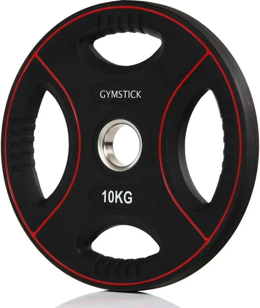 Disque d'haltères 10kg sans odeur Gymstick Pro Polyuréthane Noir Durable