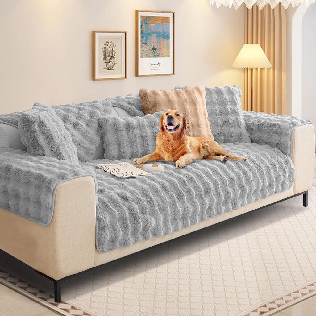 Kaninchen Plüsch Sofabezug L Form 1/2/3/4 Sitzer Sofa Produktbild 1
